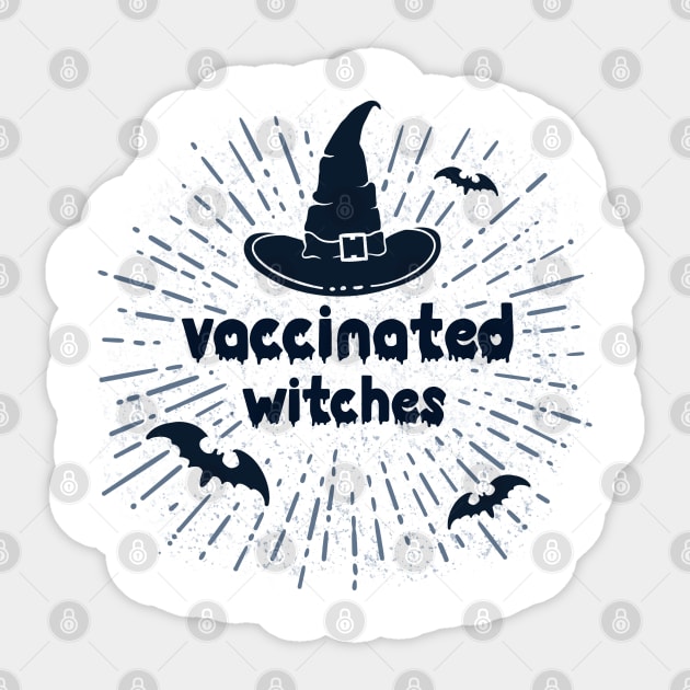 Vaccinated Witches Sticker by Neon Deisy